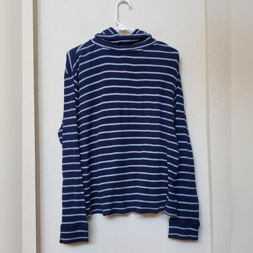 Pact 100% Orangic Cotton Waffle Knit Cowl Neck Pullover. Size Large - Picture 5 of 7